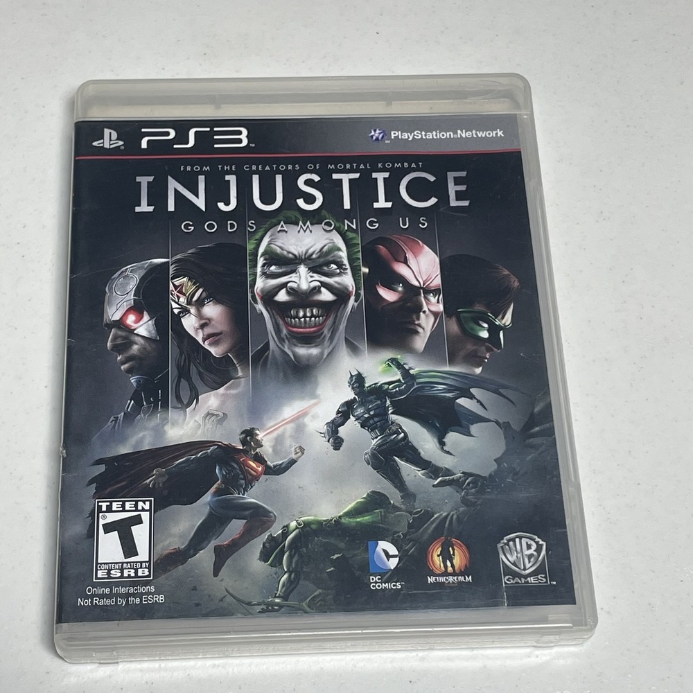 Injustice Gods Among Us PS3 PlayStation 3 Video Game Complete Tested DC Comics
